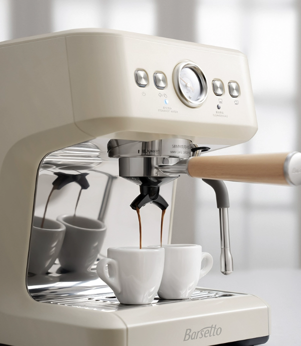 百胜图半自动咖啡机M3V升级OPV稳压萃取麻将胡了app尽享金杯品质Barsetto(图4)